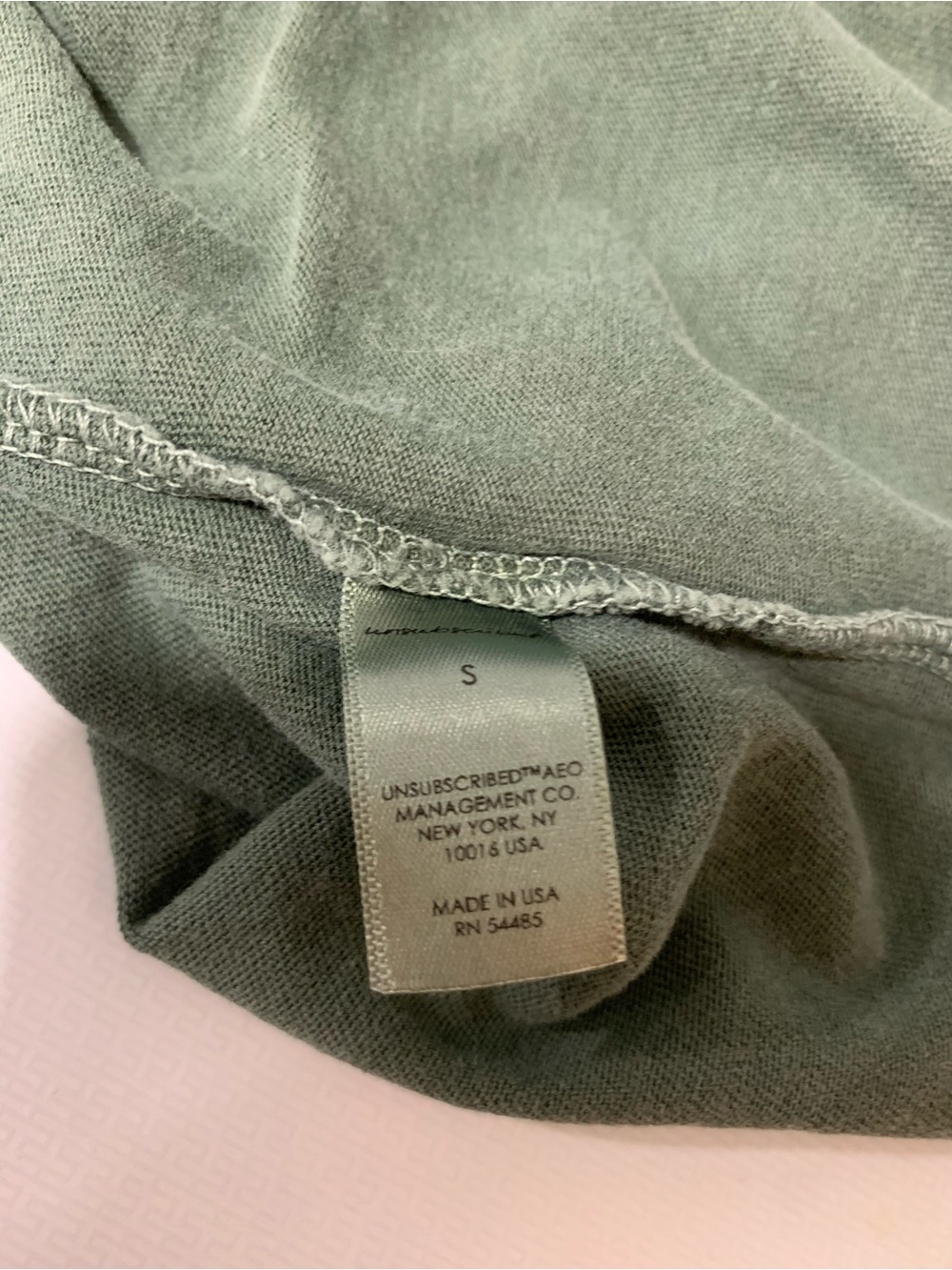 Unsubscribed Green Racerback Tank Top - Size Small - Picture 4 of 4